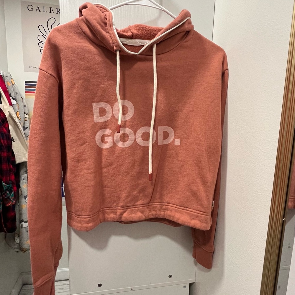 Cotopaxi Terracotta Hoodie with Positive Message